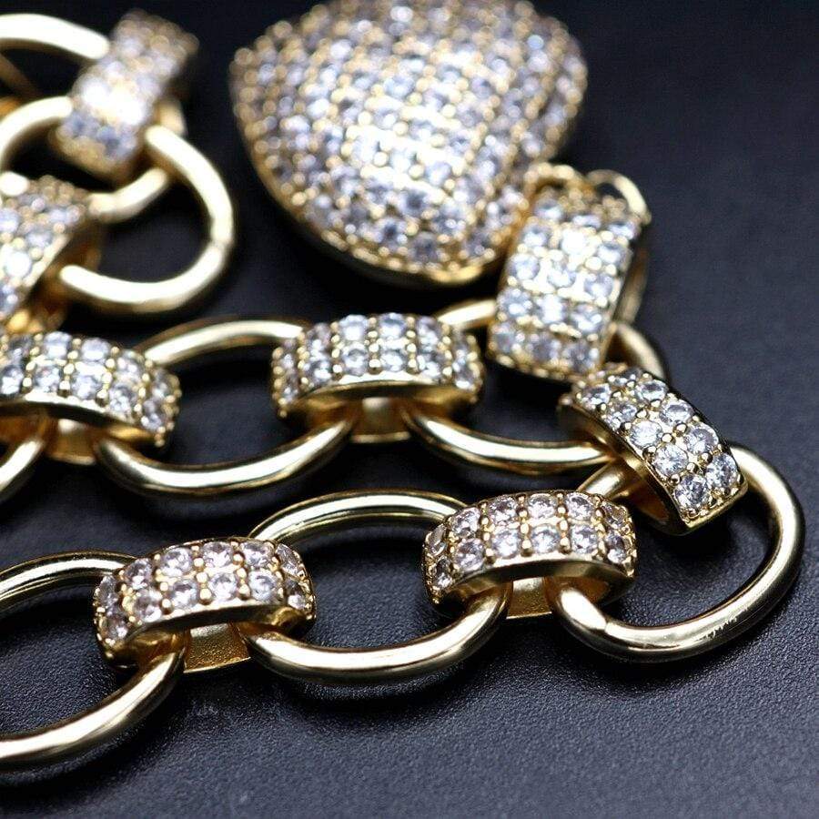 Elisette - Parure de bijoux en zircone pour femme