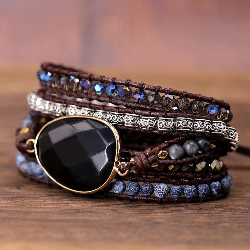 Aurina - Bracelet en topaze bleue