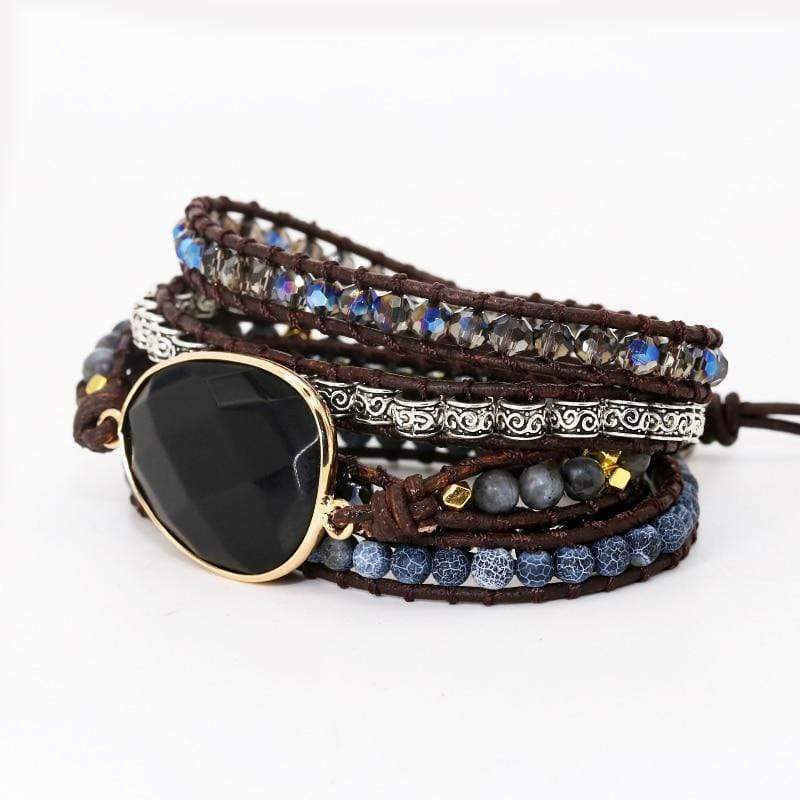 Aurina - Bracelet en topaze bleue