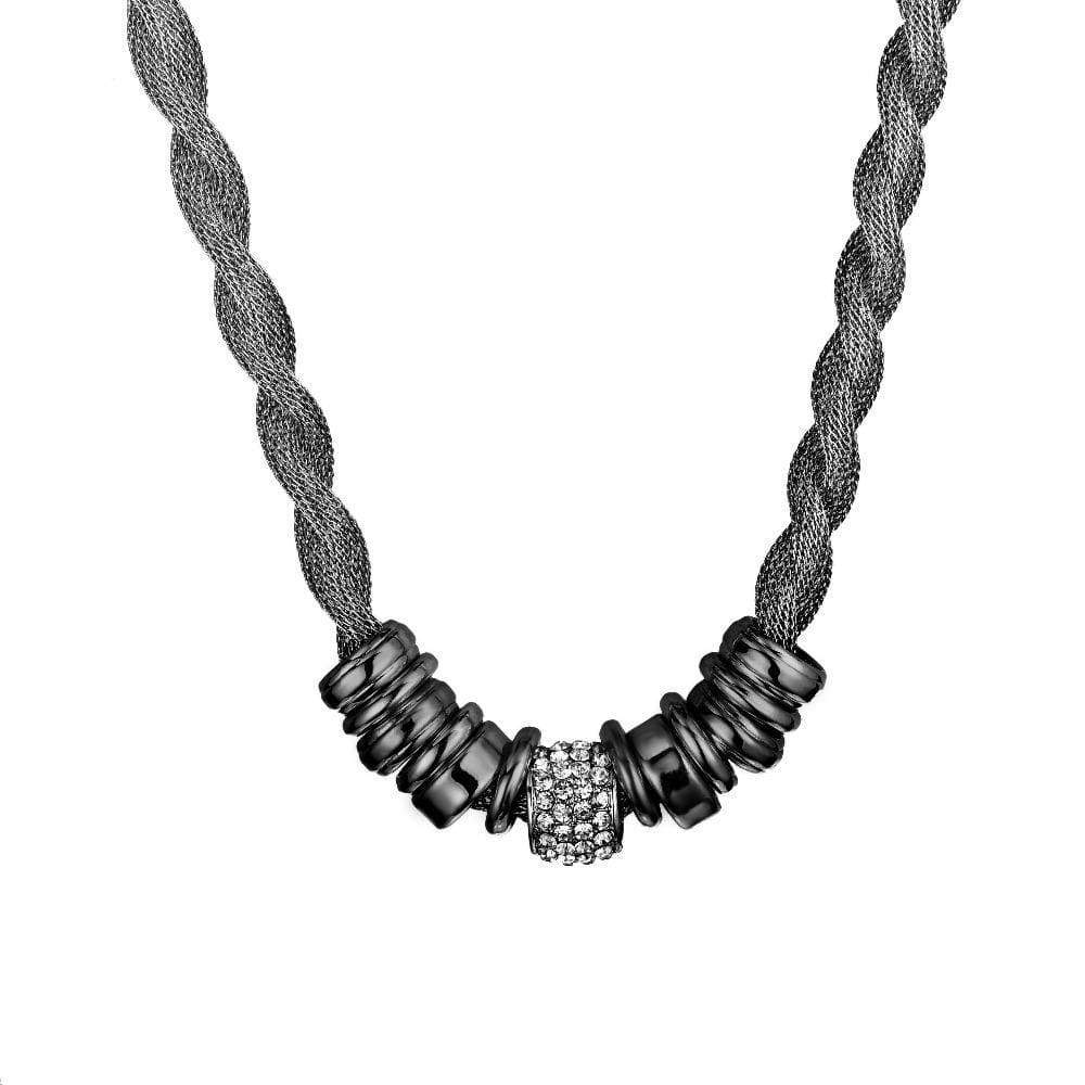 Lynora Collier Tressé Argent – Bijou Élégant Tendance