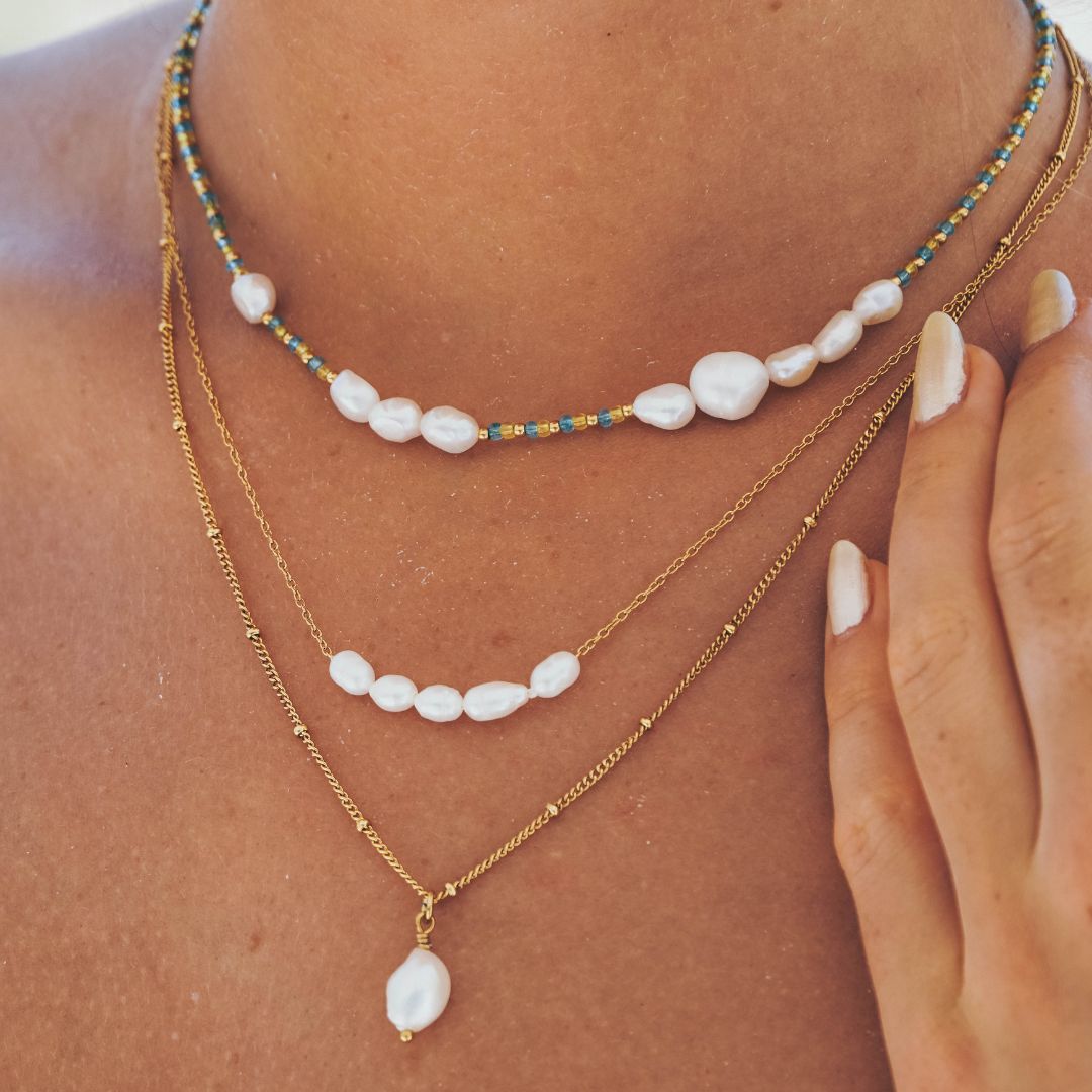 Celina - Collier avec perles d'eau douce luxe