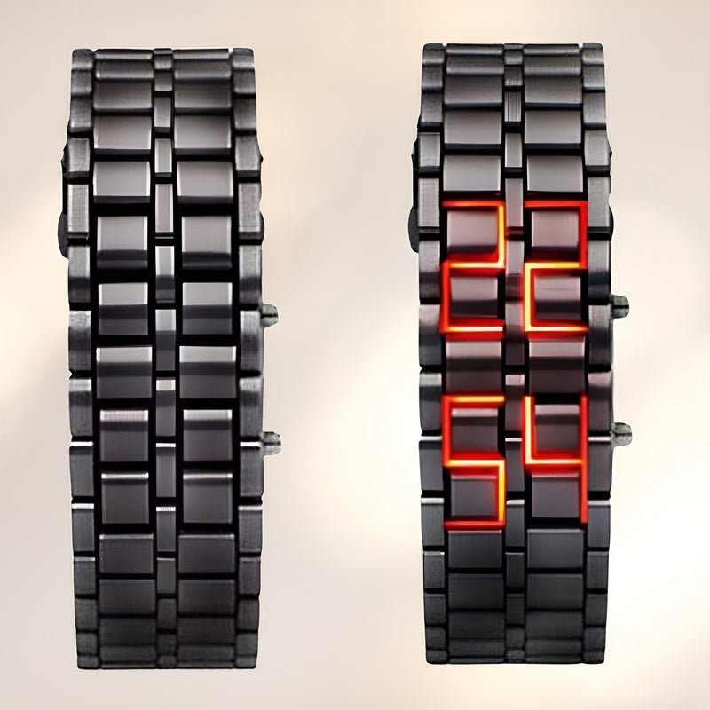 Lava Watch - Montre LED Tendance au Design Unique