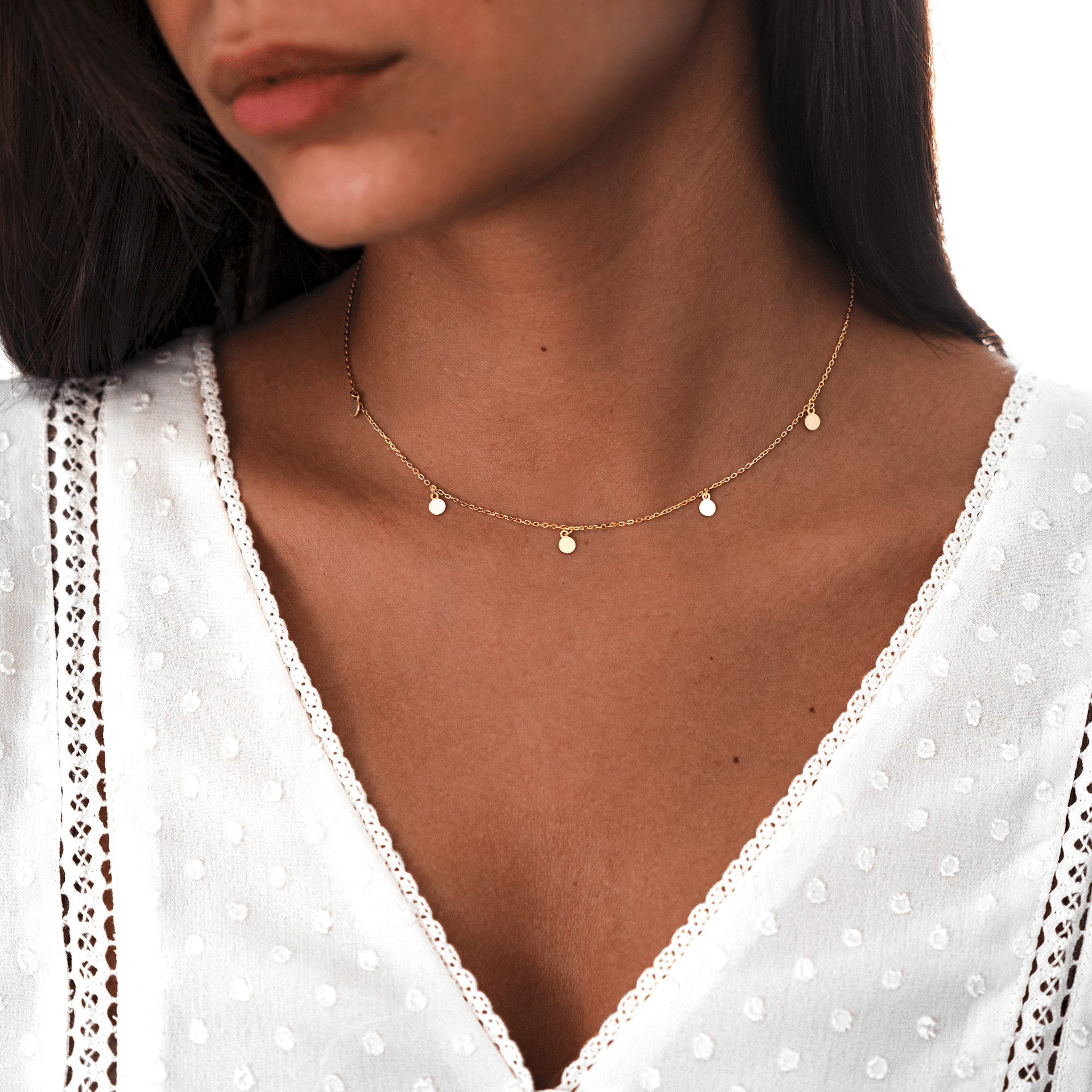 Aylin - Collier en argent à petits cercles délicats