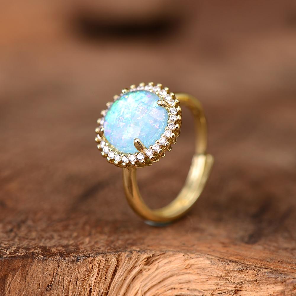 Elowen Glow - Bague cocktail en quartz rose