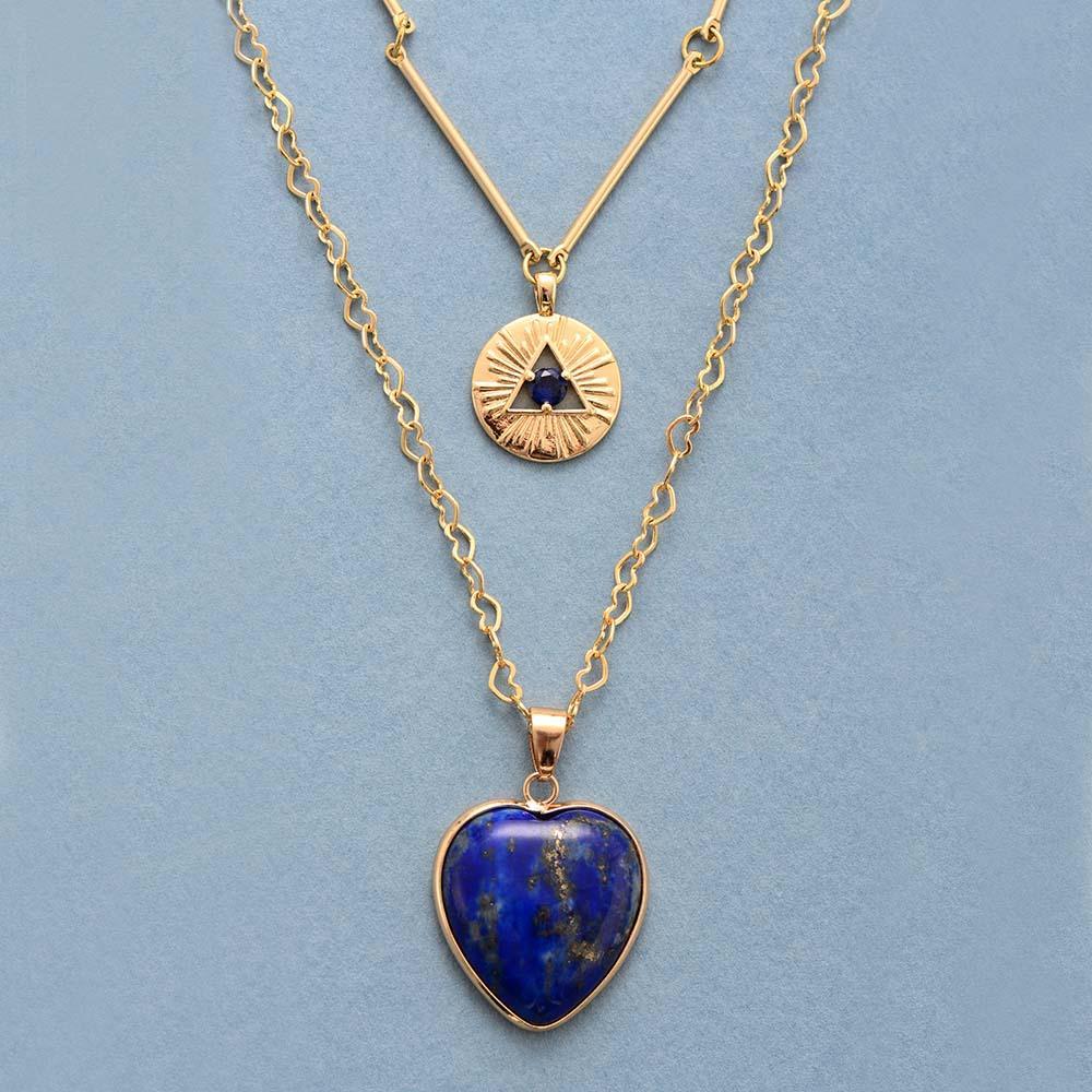 Althea Necklace – Collier Lapis Protecteur Élégant