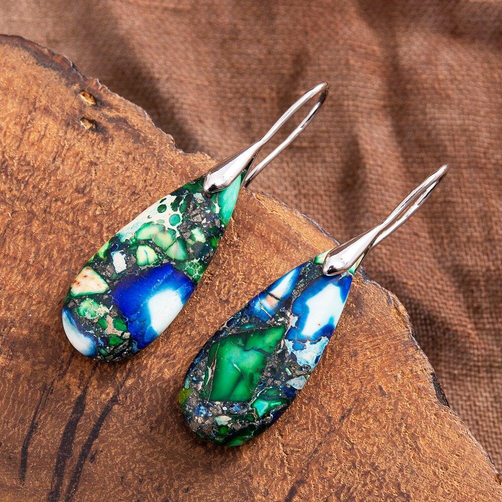 Sylvara TearDrop Earrings – Élégance Naturelle Terrestre