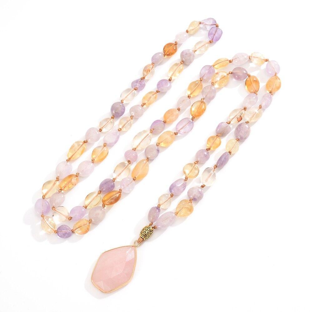 Seraphina - Collier mala perlé en pierres naturelles