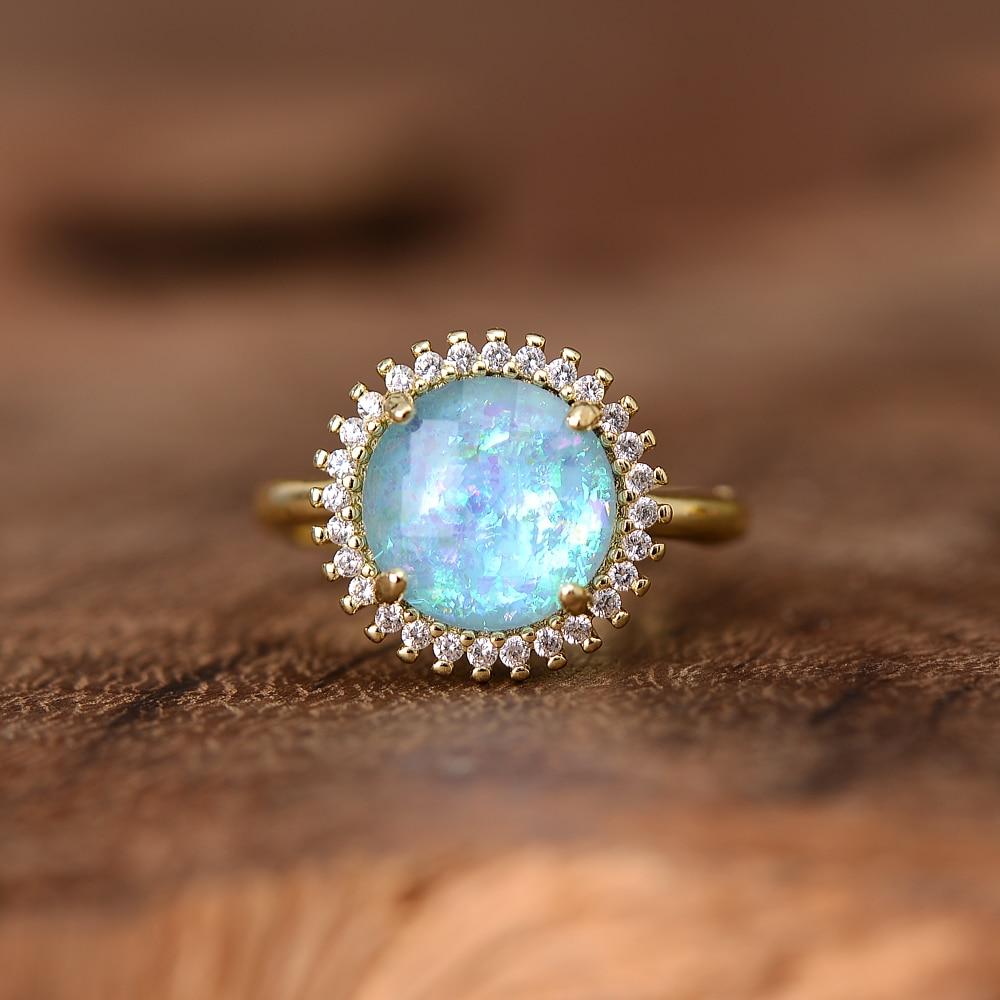 Elowen Glow - Bague cocktail en quartz rose