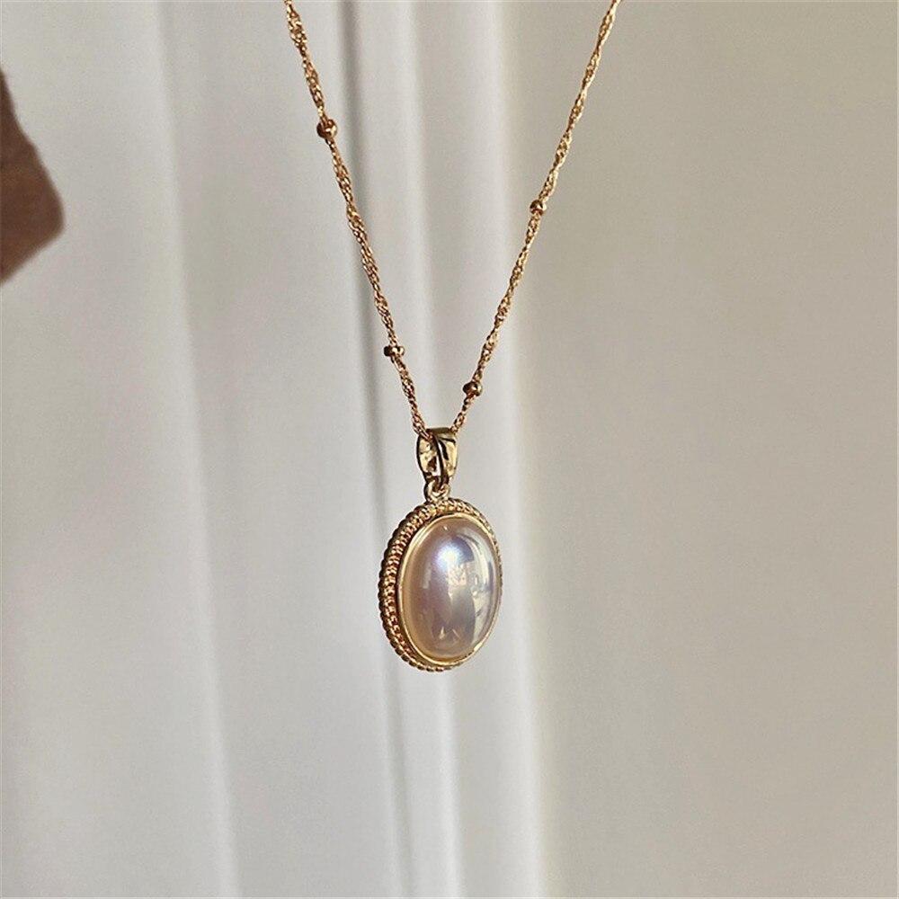LuminaPearl - Collier de perles doré vintage