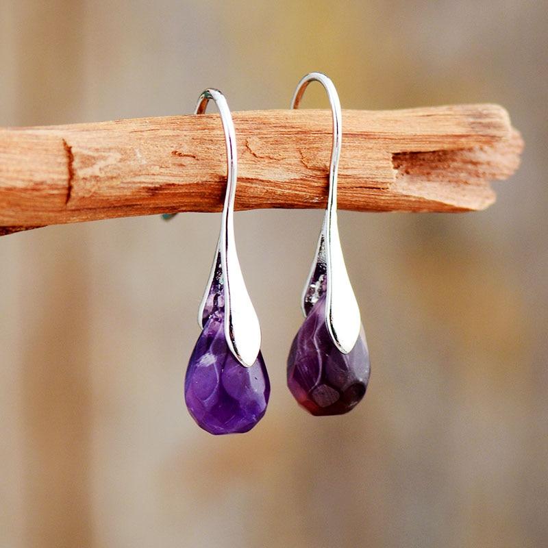 Serenella - Boucles pendantes en pierres naturelles