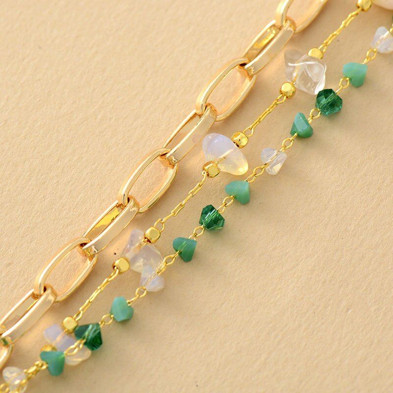 Isabelle - Bracelet en perles de turquoise et d'opale