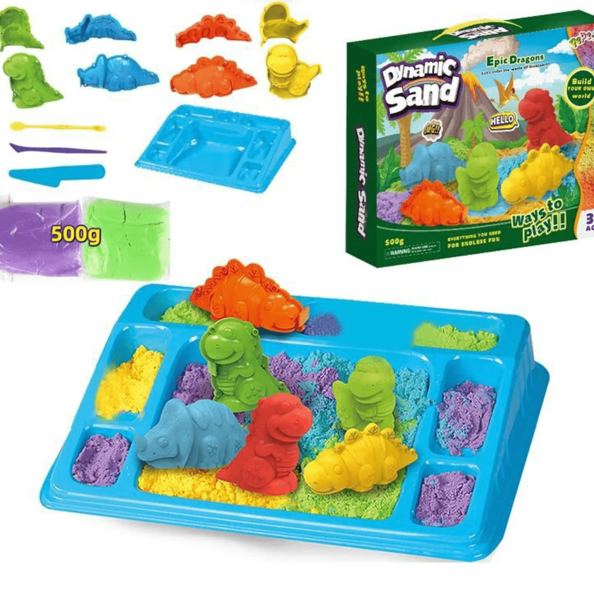 CreativePlay Sand Set – Set de Sable Kinétique Créatif