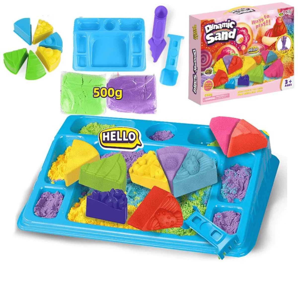 CreativePlay Sand Set – Set de Sable Kinétique Créatif