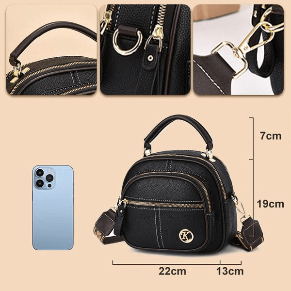 TimelessCharm - Crossbody Cuir Intemporel Quotidien