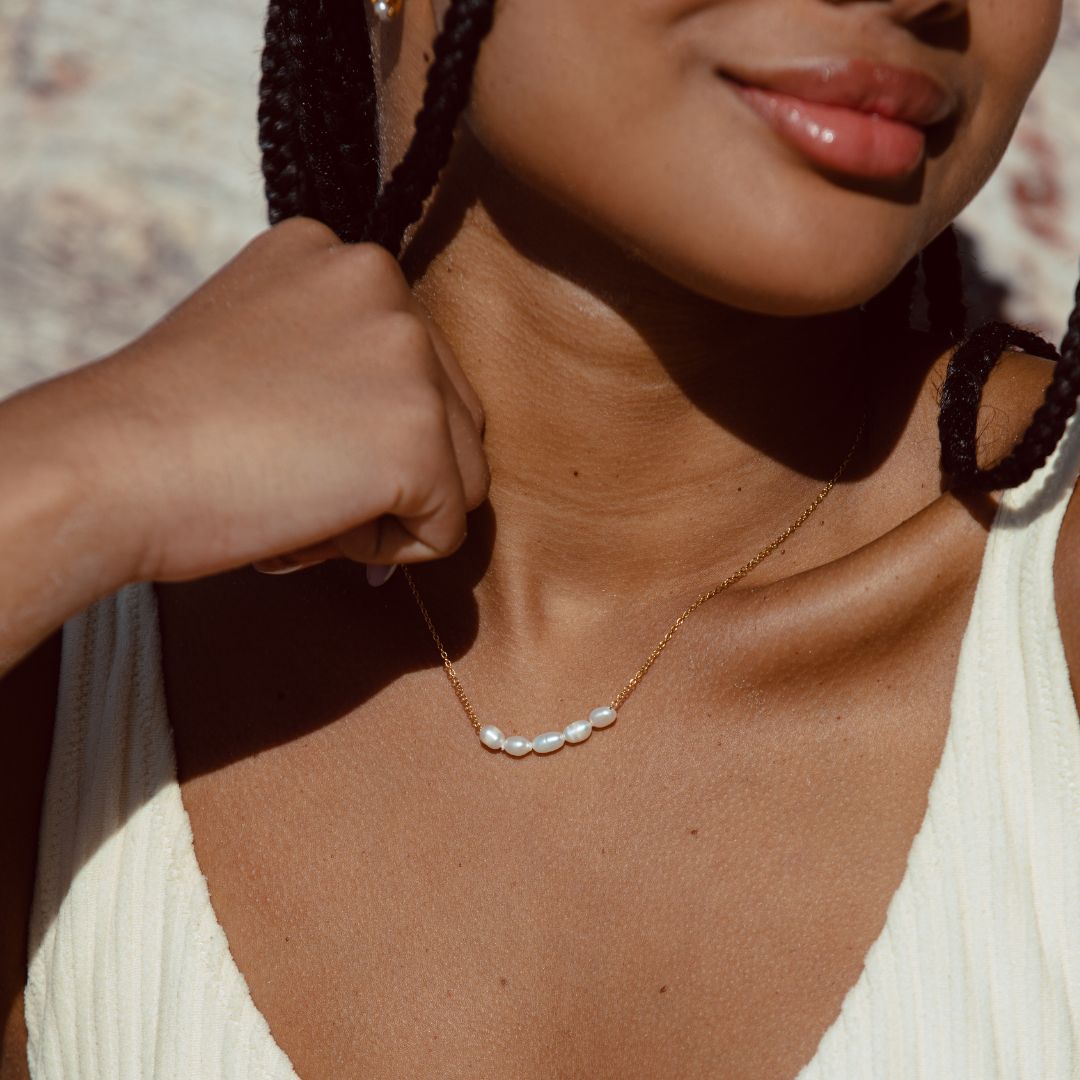Celina - Collier avec perles d'eau douce luxe