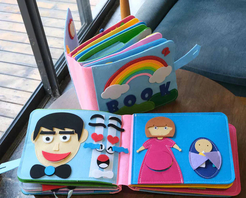 AdventureTales - Livre Feutrine Montessori Créatif