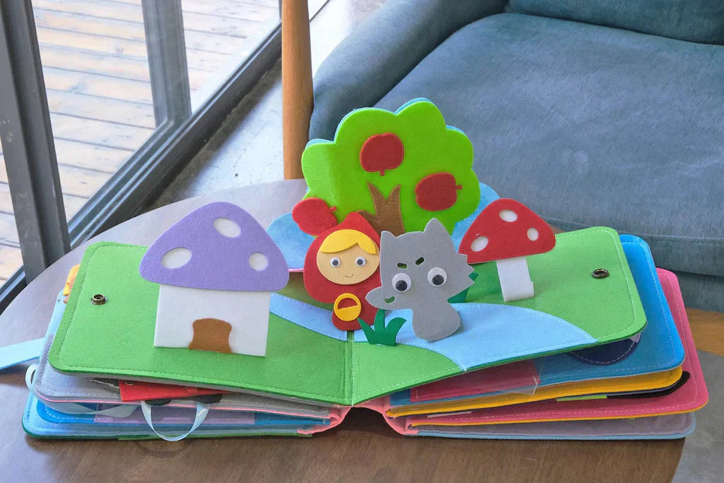 AdventureTales - Livre Feutrine Montessori Créatif