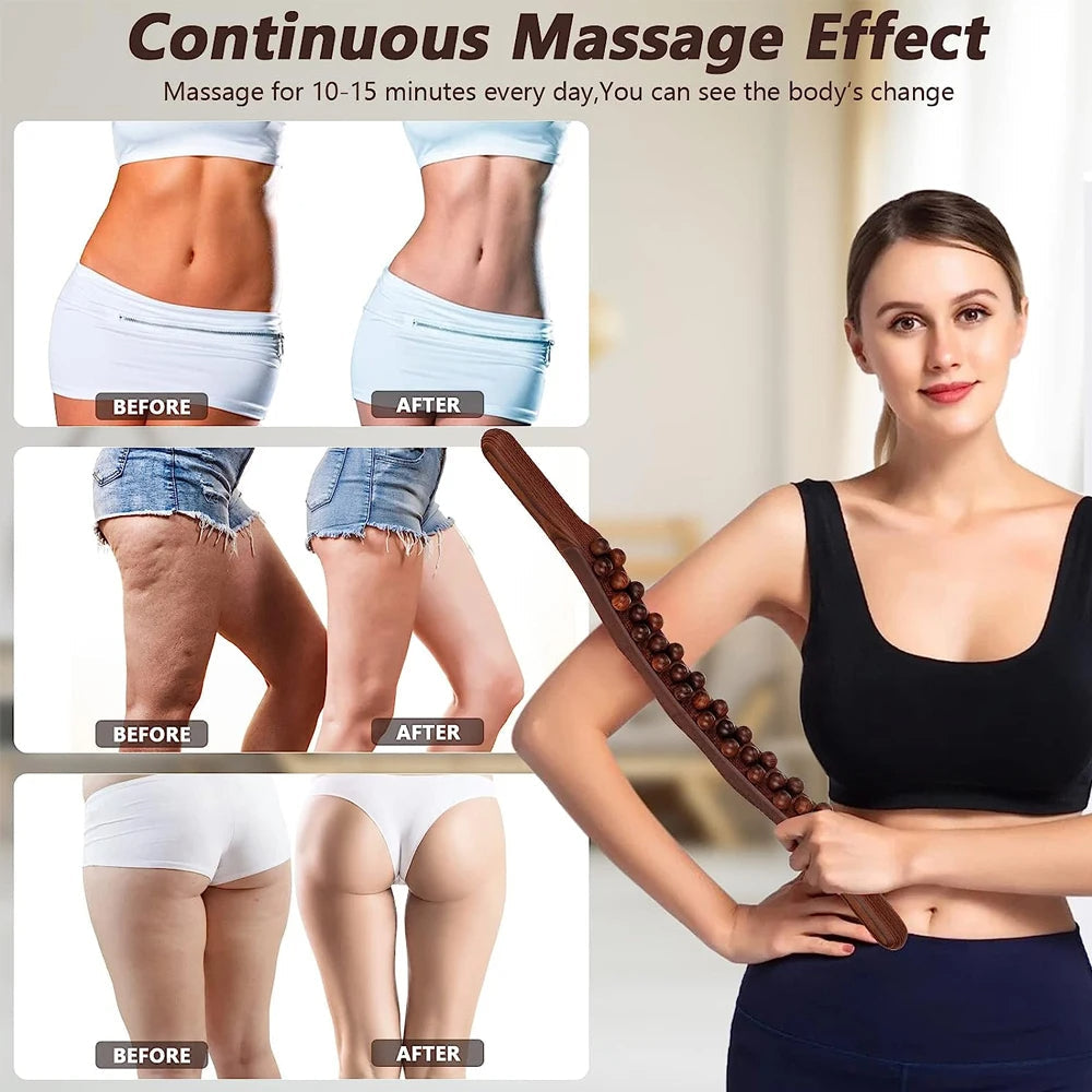 TheraWood - Bâton Massage Gua Sha Luxueux