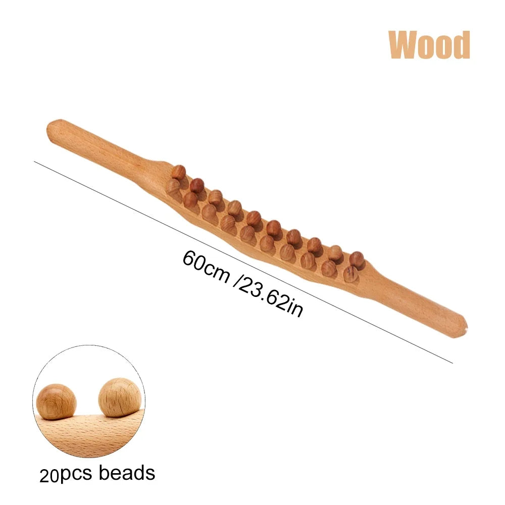 TheraWood - Bâton Massage Gua Sha Luxueux