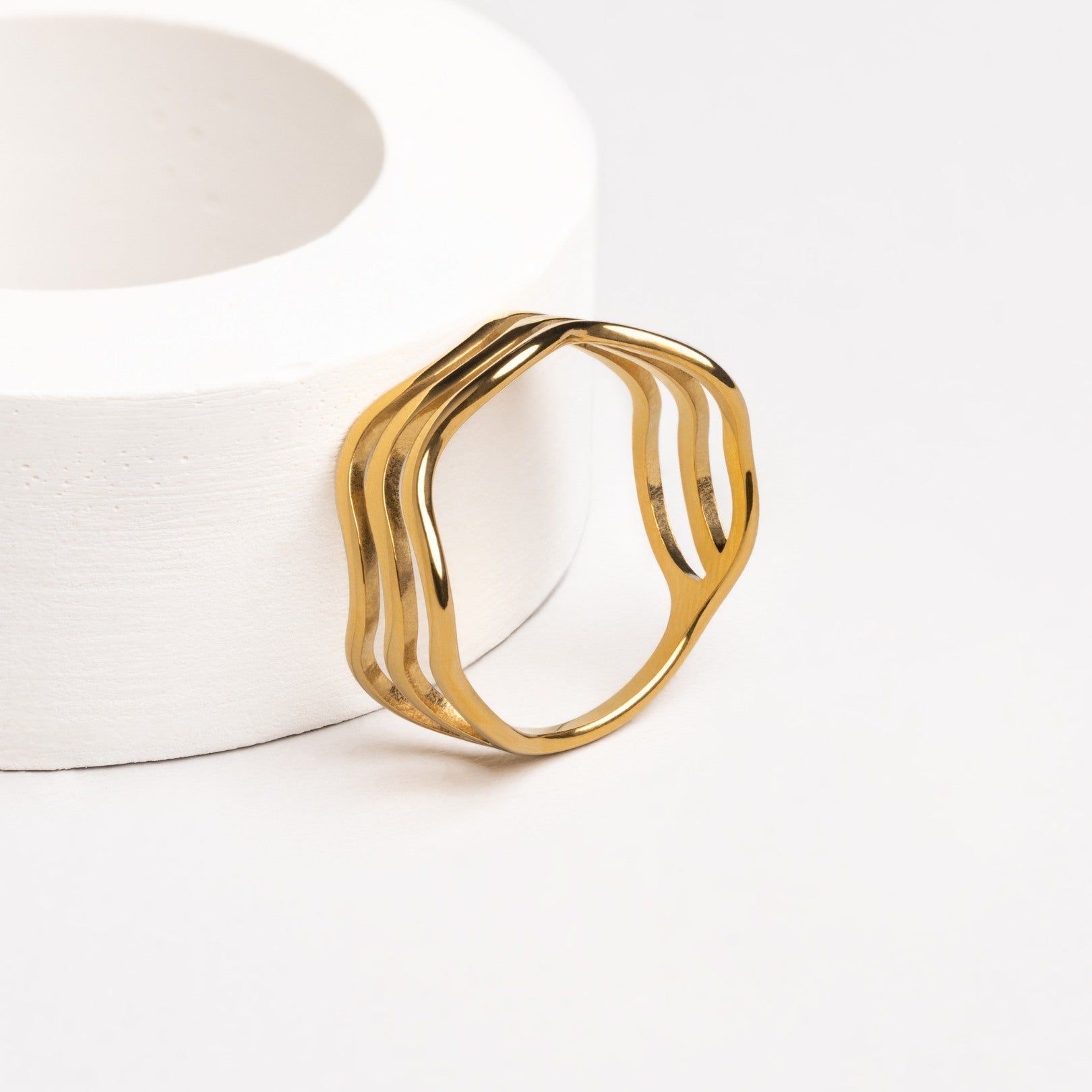 Nerida - Bague vagues inspirée de la mer