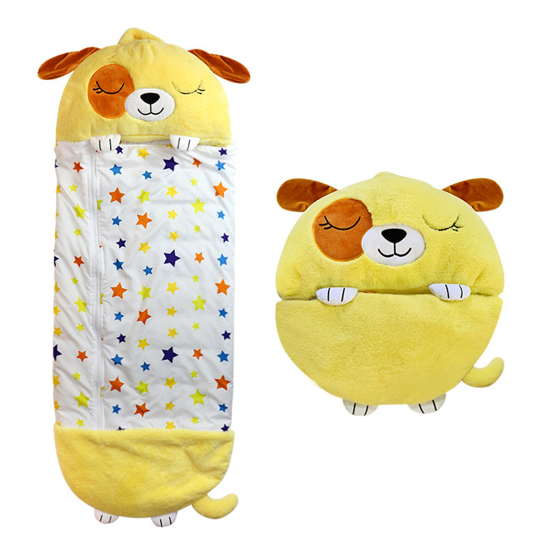SnugglePals - Sac de Couchage Peluche 2-en-1 pour Enfants
