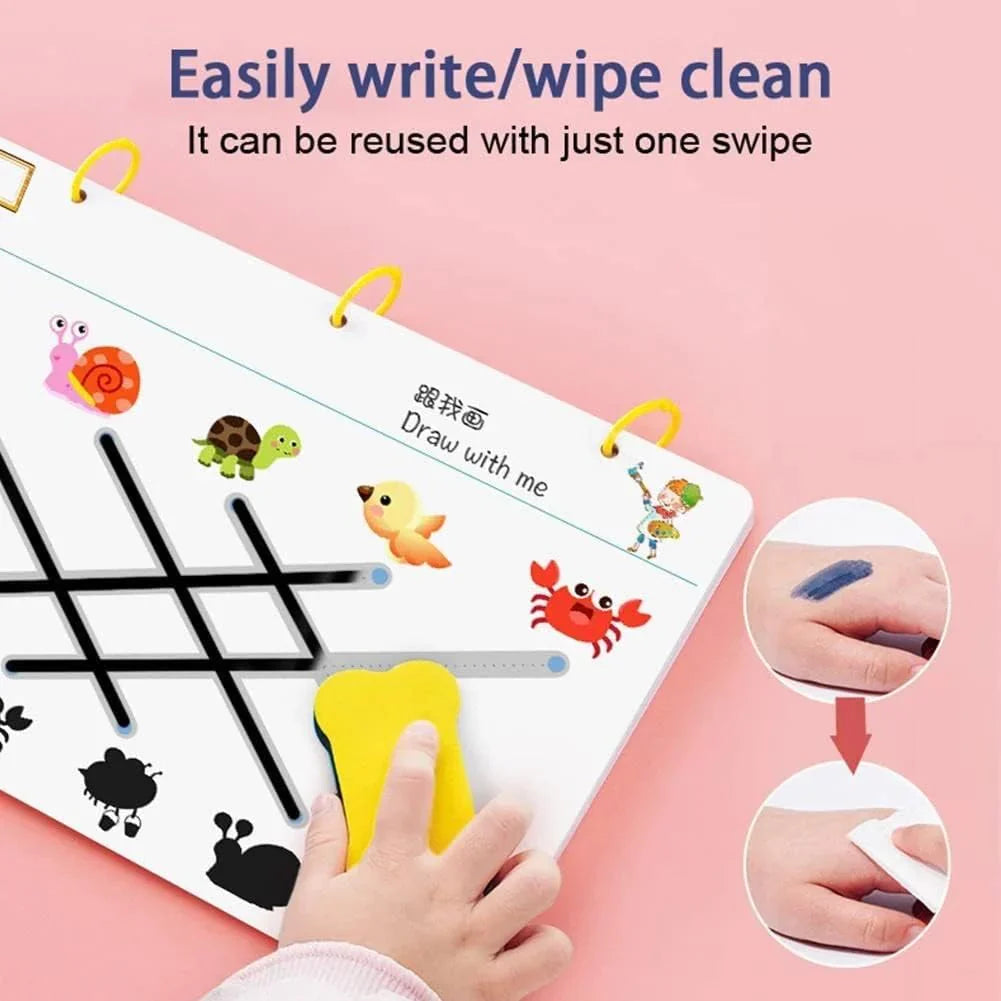 Magicbook - Cahier d'écriture réutilisable pour apprendre à écrire