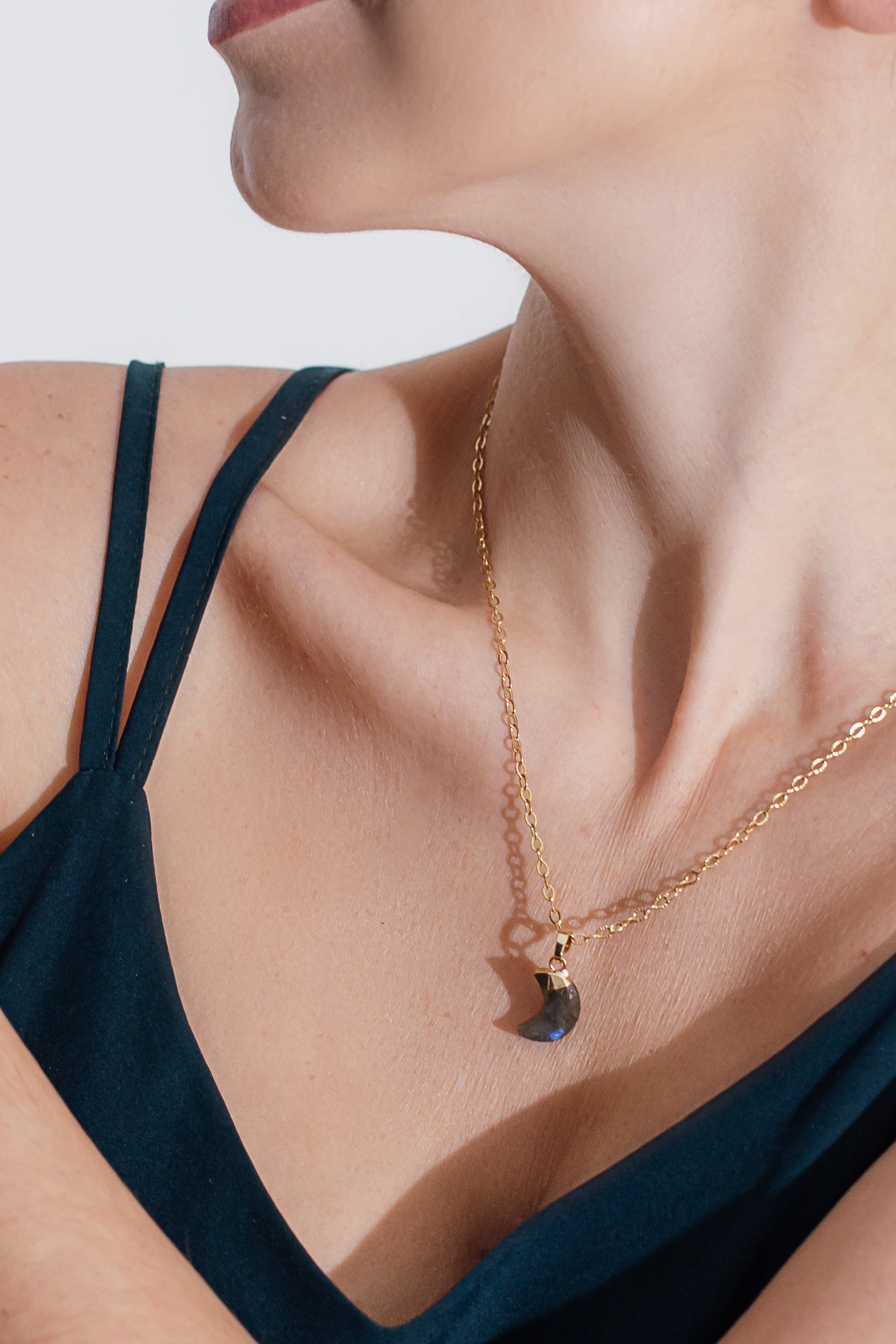 Collier en pierre de lune - Pendentif en pierre de lune naturelle