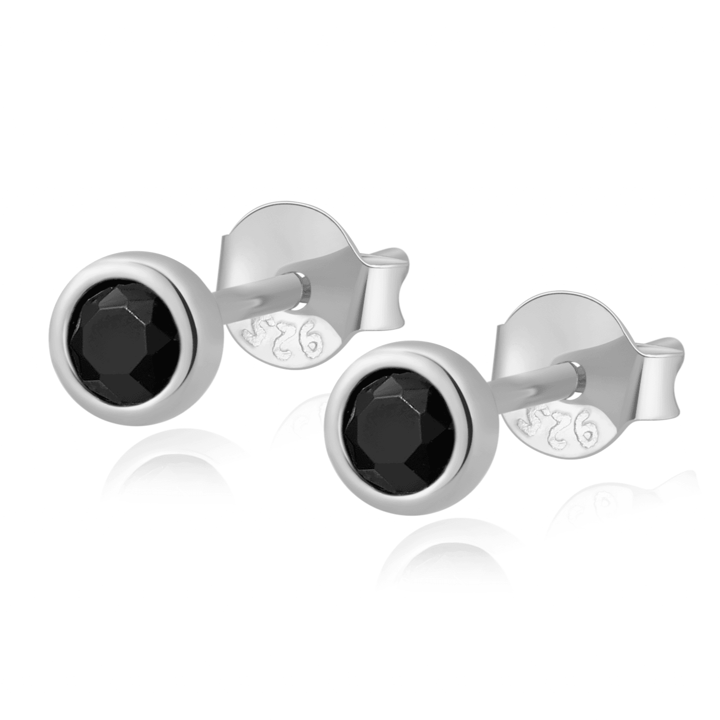 Amira - Boucles cercle en zircone, argent 925 compact et chic