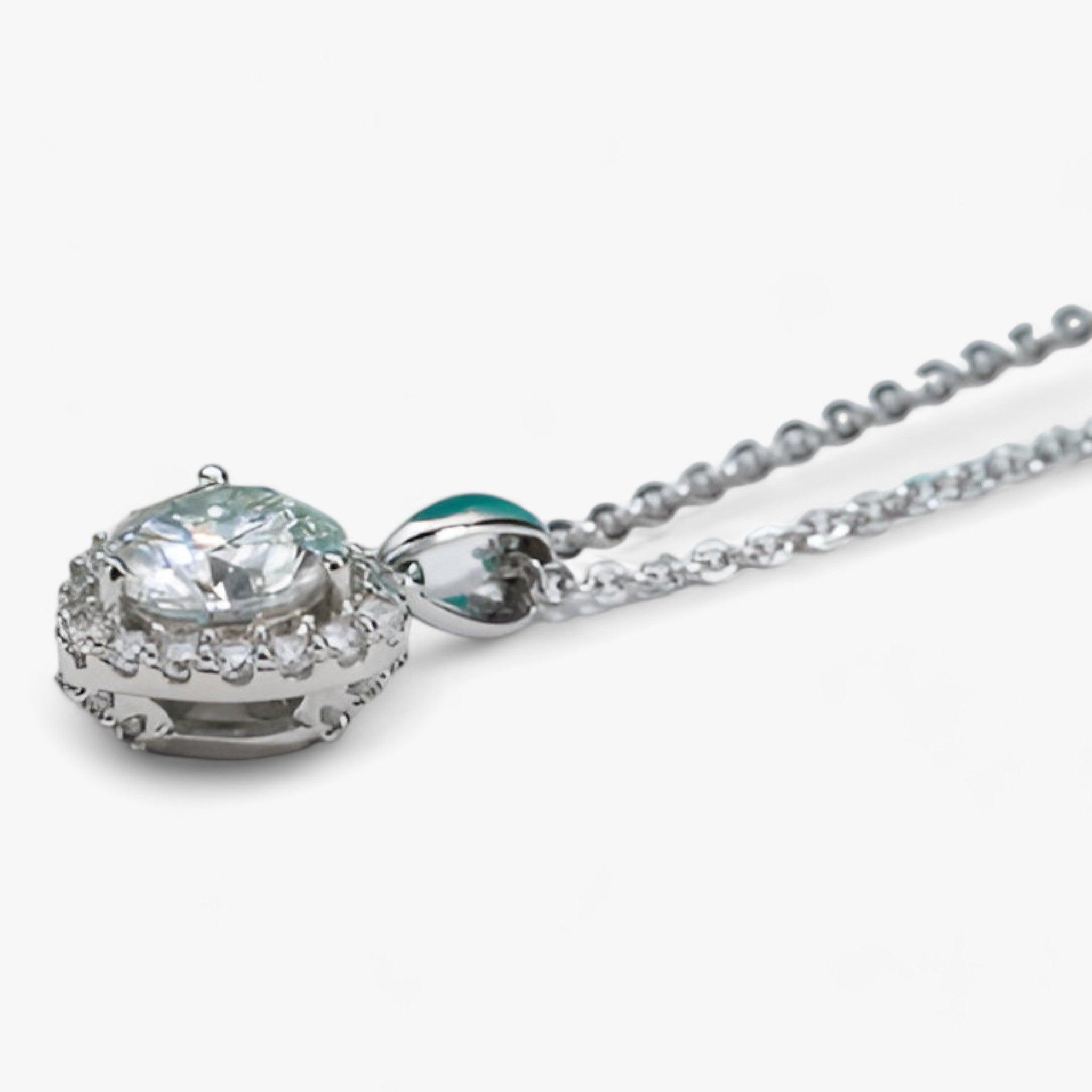 Amouria - Collier Pendentif Cœur Moissanite Luxueux