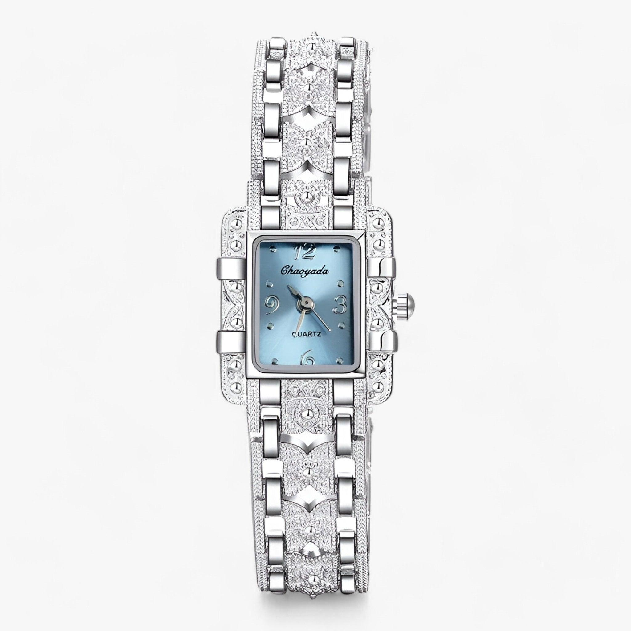 Camille Watch - Montre Rectangulaire Cristaux Élégante
