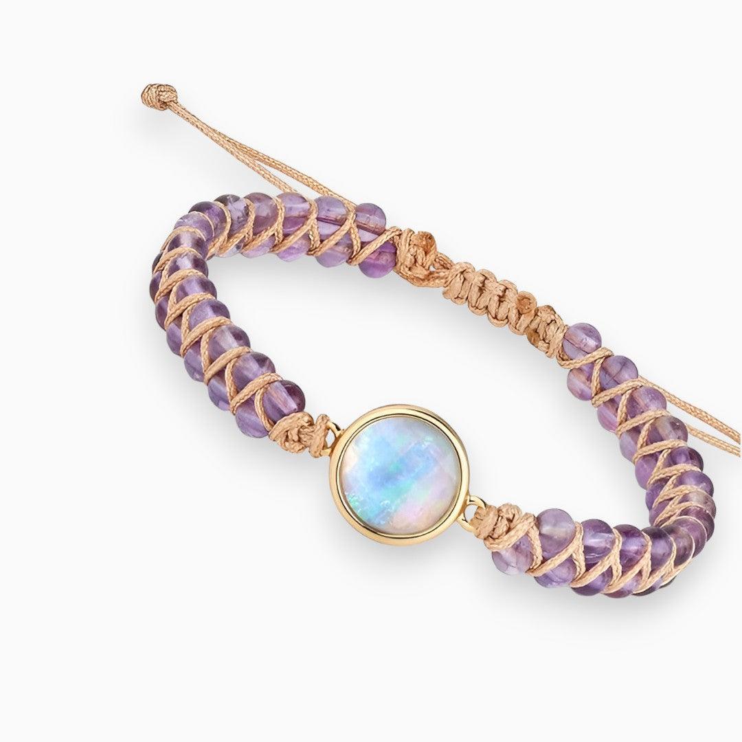 AmaraGlow - Bracelet Guérison Améthyste Luxueux