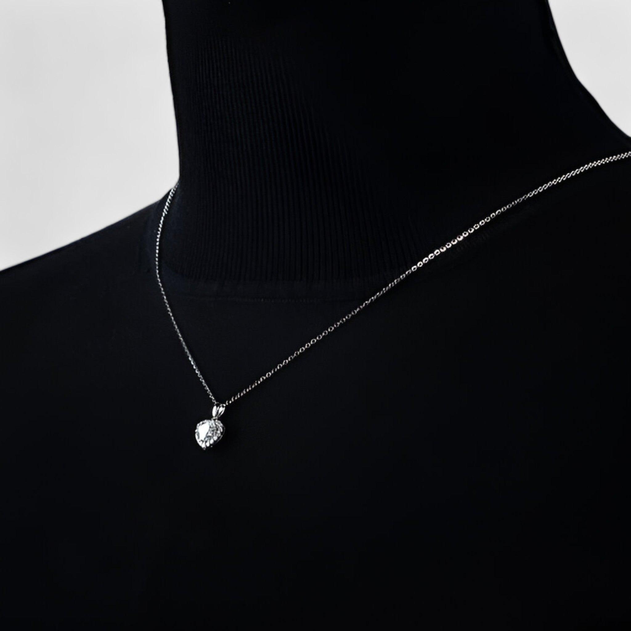 Amouria - Collier Pendentif Cœur Moissanite Luxueux