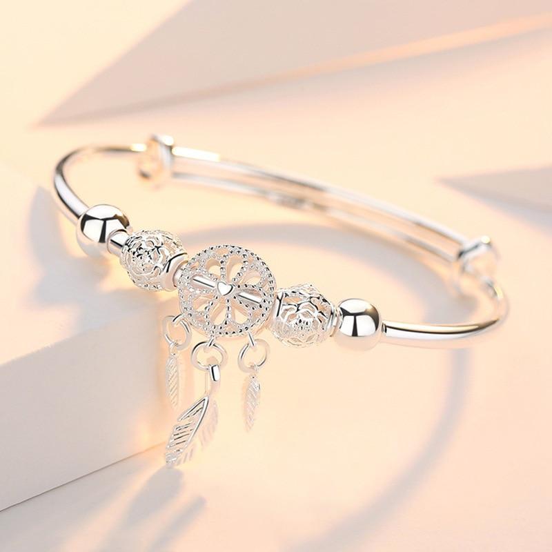 Lisa - Bracelet attrape-rêves en argent 925 réglable