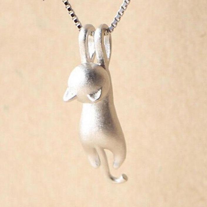 Miyu - Collier chat espiègle en argent