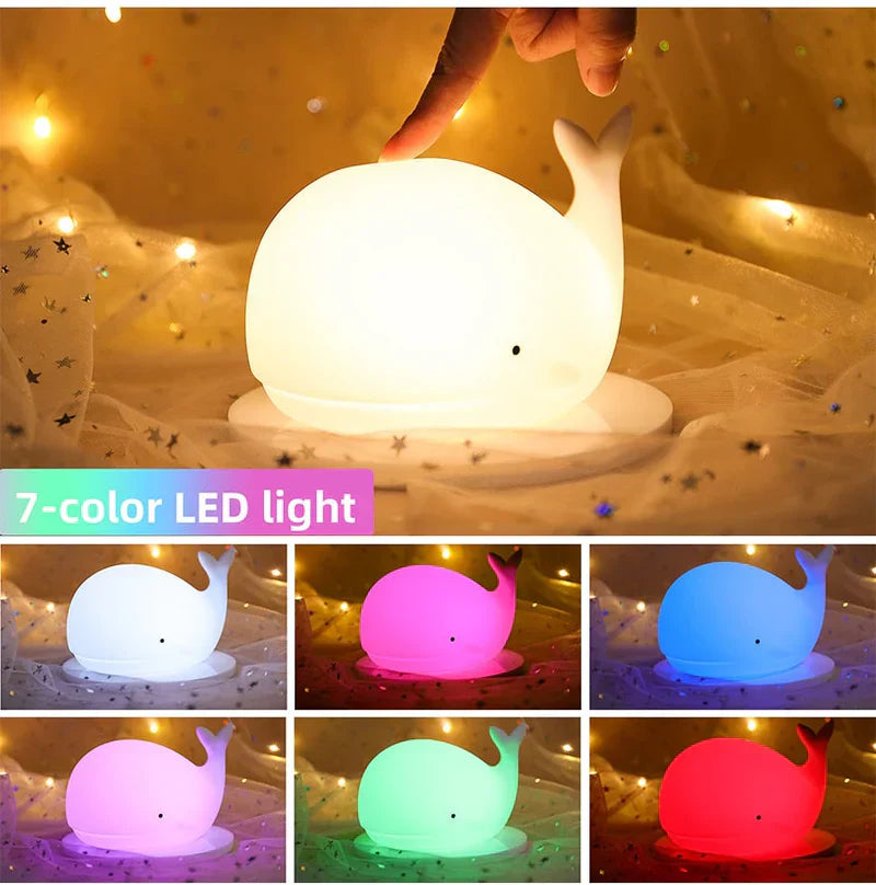 GlowWhale - Veilleuse Baleine Enchantée Effets