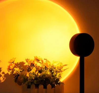 GlowSphere - Lampe coucher de soleil magique à 4 couleurs