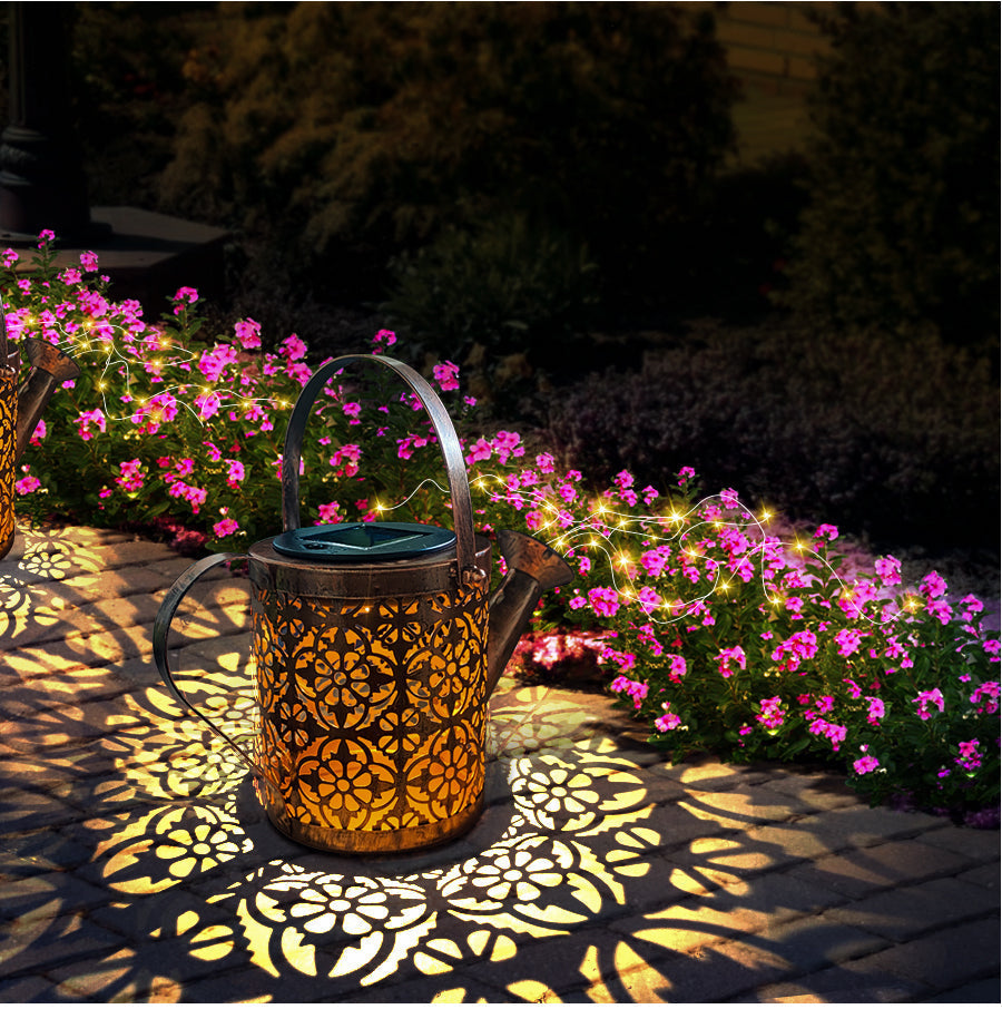 SolarGlow - Lampe solaire de jardin à effet cascade lumineuse