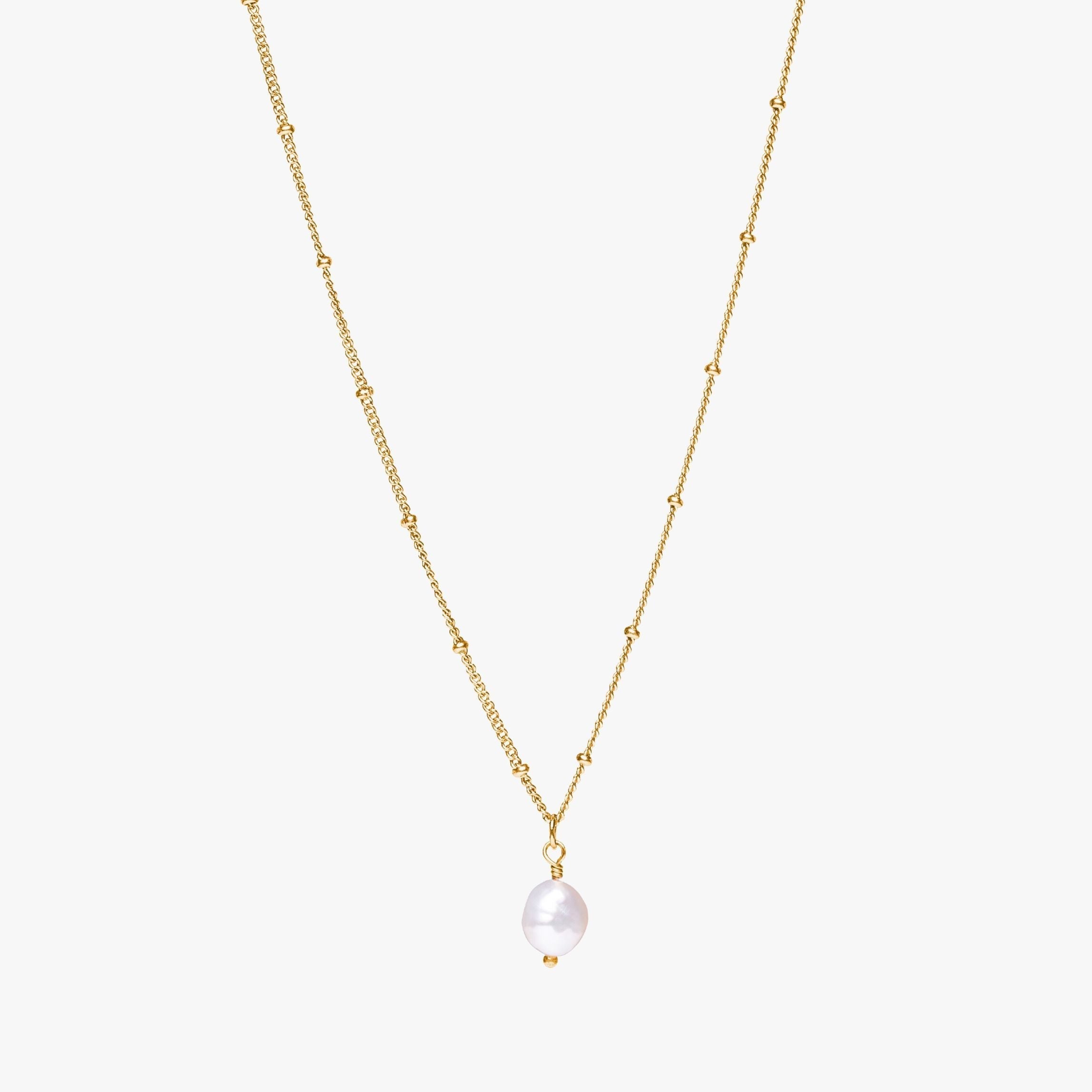 Anisa - Collier pendentif perle baroque élégant