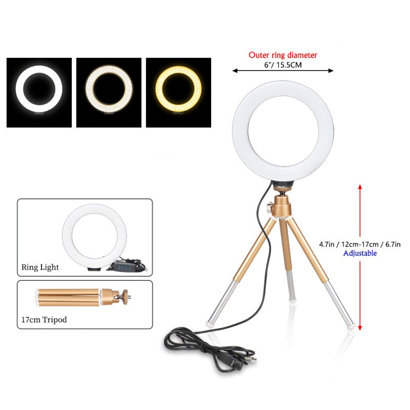 RubyGlow Ringlamp – Éclairage Parfait pour Photos