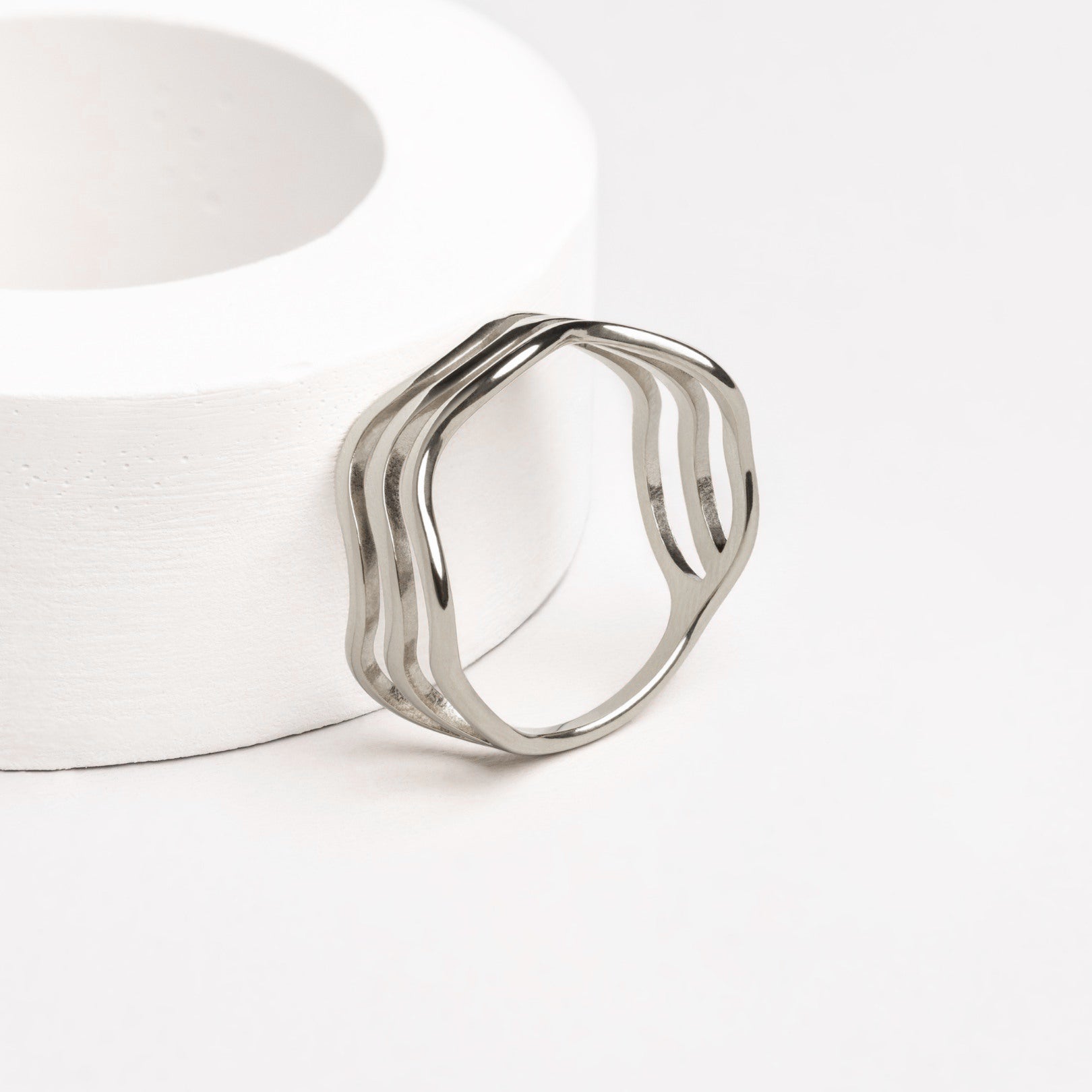 Nerida - Bague vagues inspirée de la mer