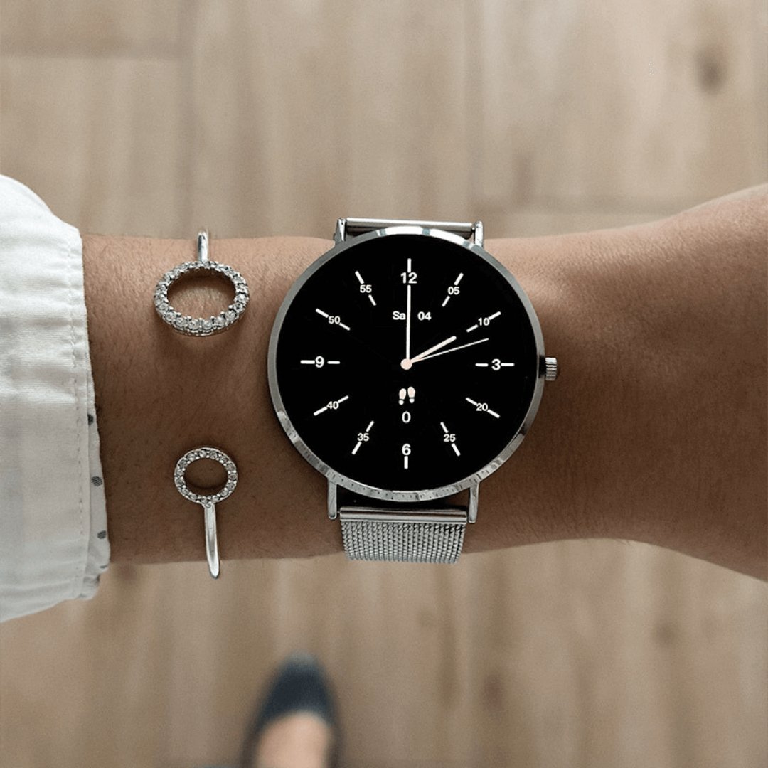 SlimGrace Elite - Smartwatch AMOLED Ultra-Slim Femme