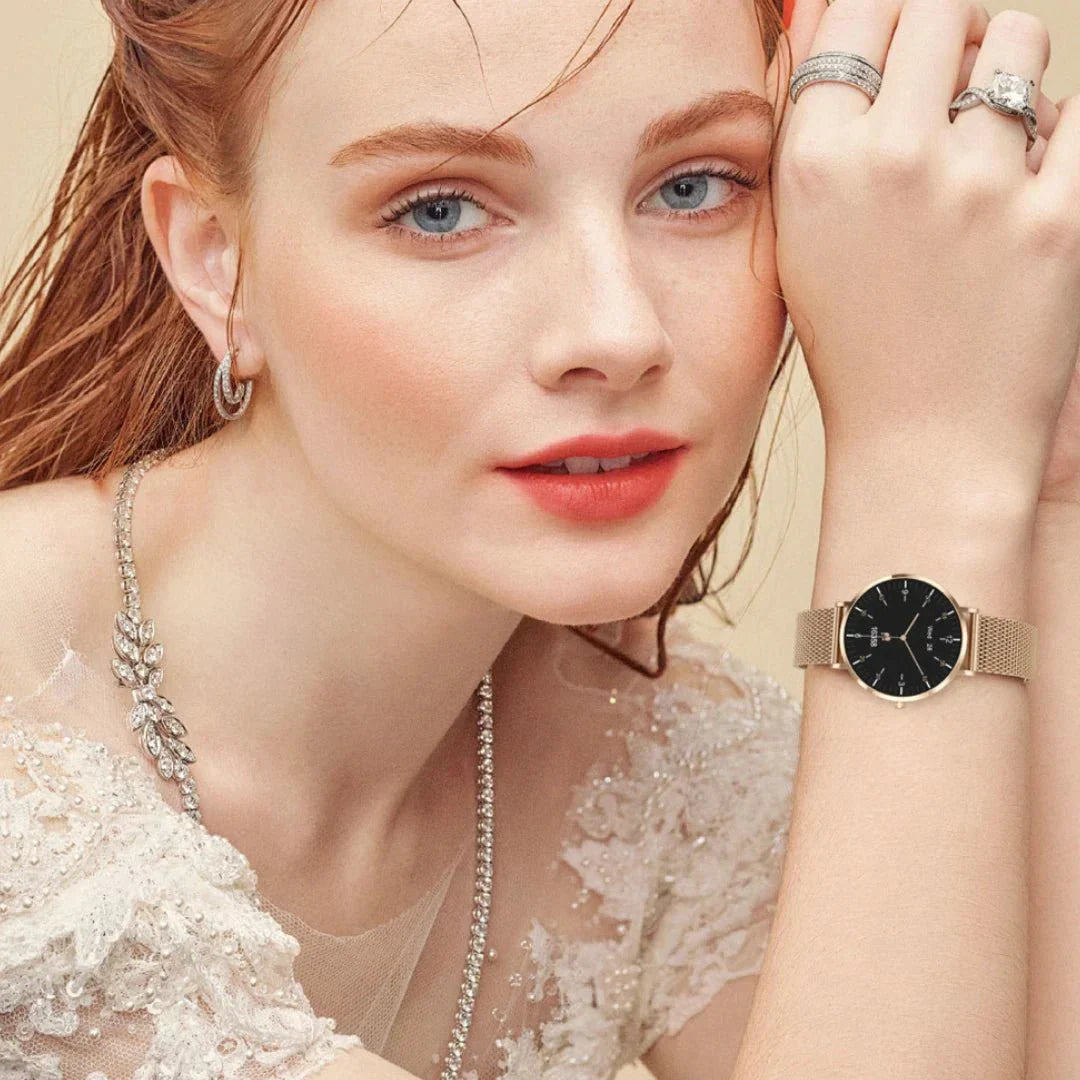 SlimFit Grace - Smartwatch AMOLED Santé Élégante