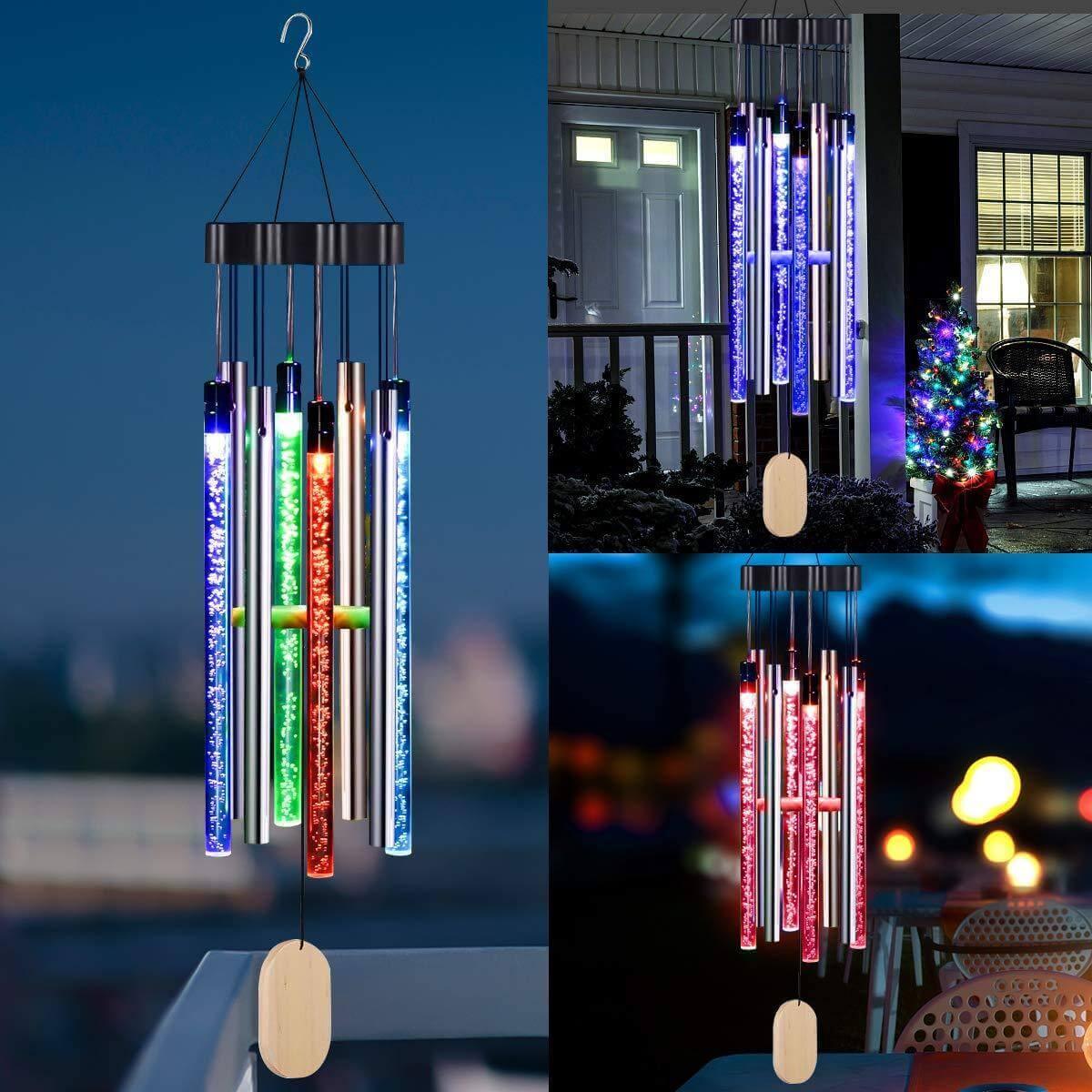 Harmony - Carillon à Vent Solaire avec Lumière Multicolore
