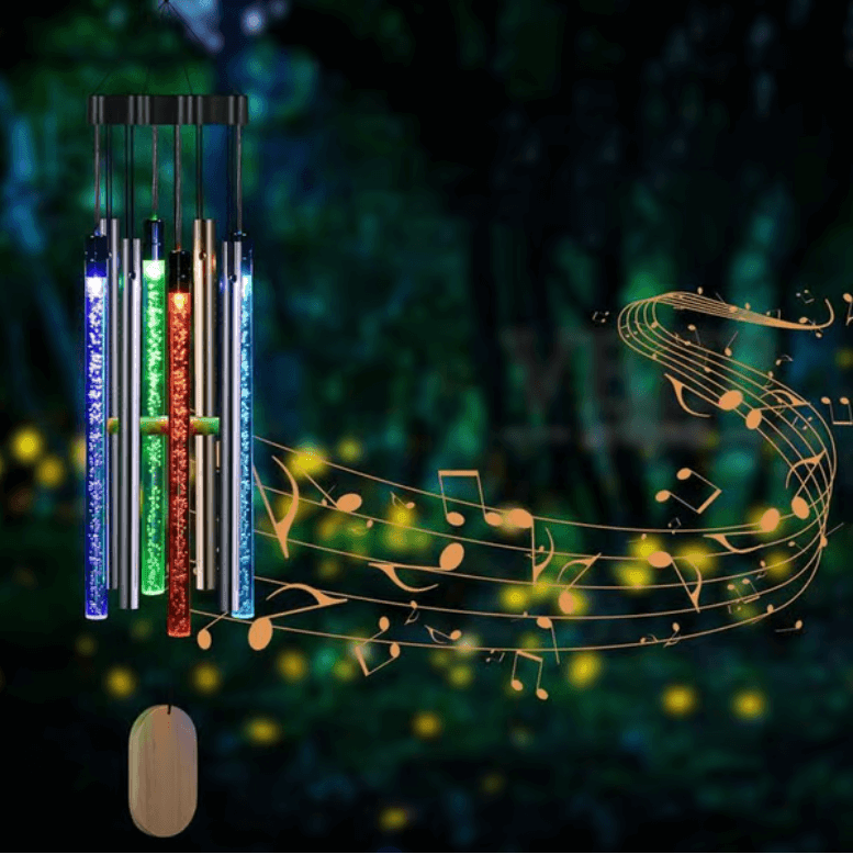 Harmony - Carillon à Vent Solaire avec Lumière Multicolore