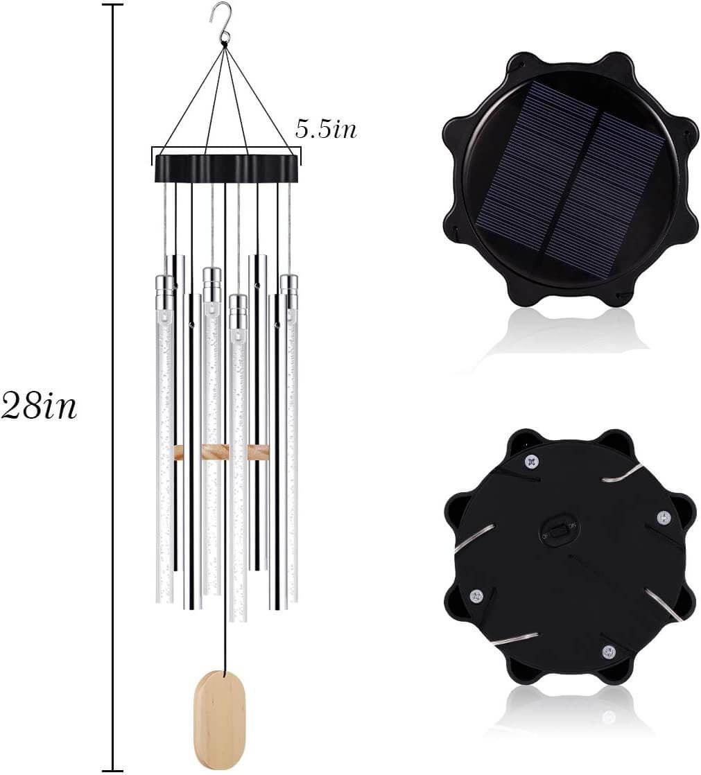 Harmony - Carillon à Vent Solaire avec Lumière Multicolore