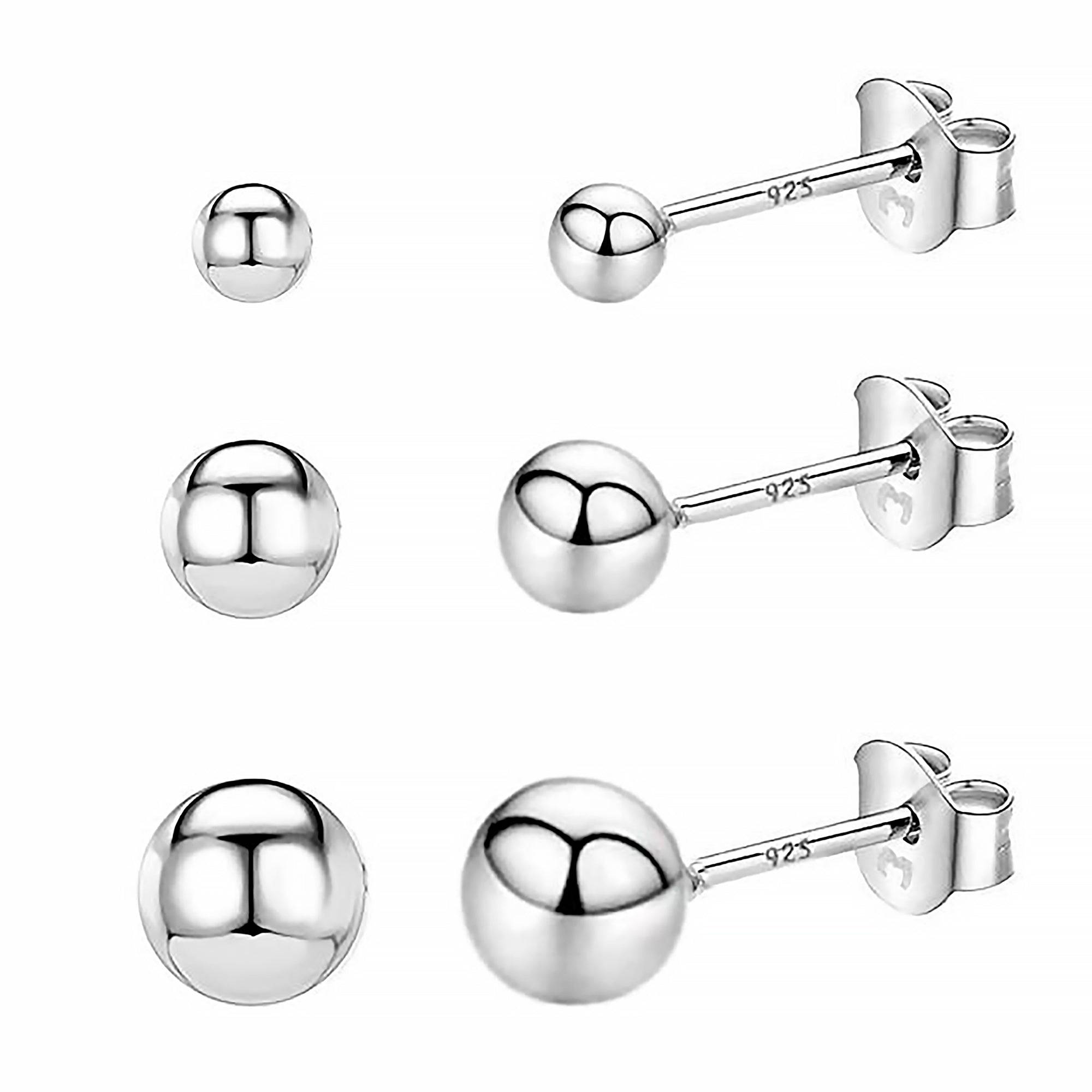 Lunara - Puces d'oreilles rondes minimalistes en argent