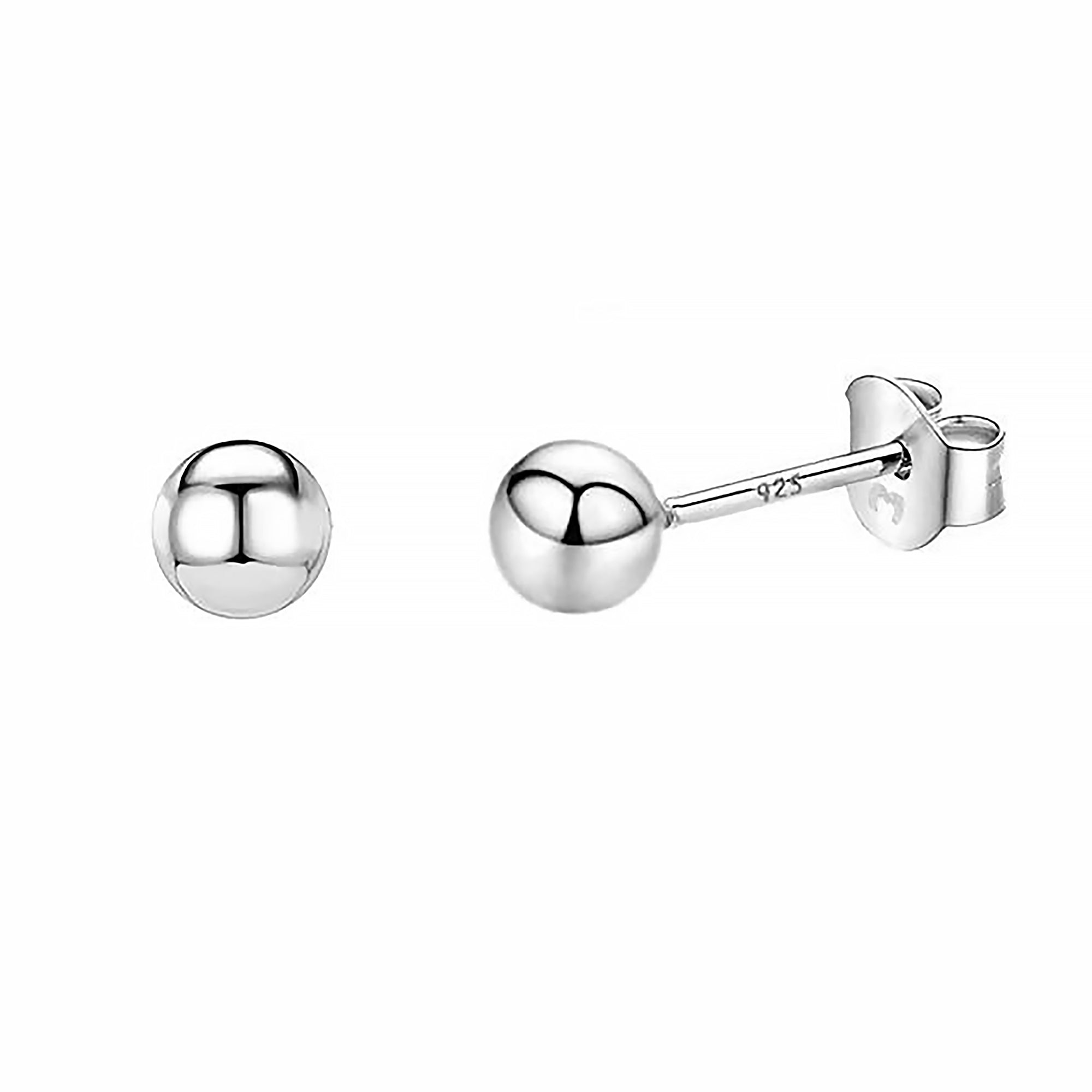 Lunara - Puces d'oreilles rondes minimalistes en argent