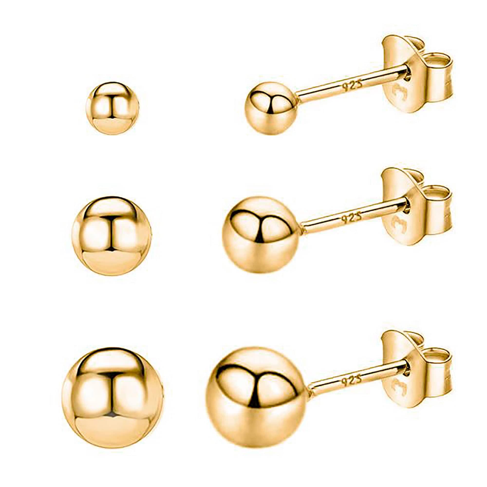 Lunara - Puces d'oreilles rondes minimalistes en argent