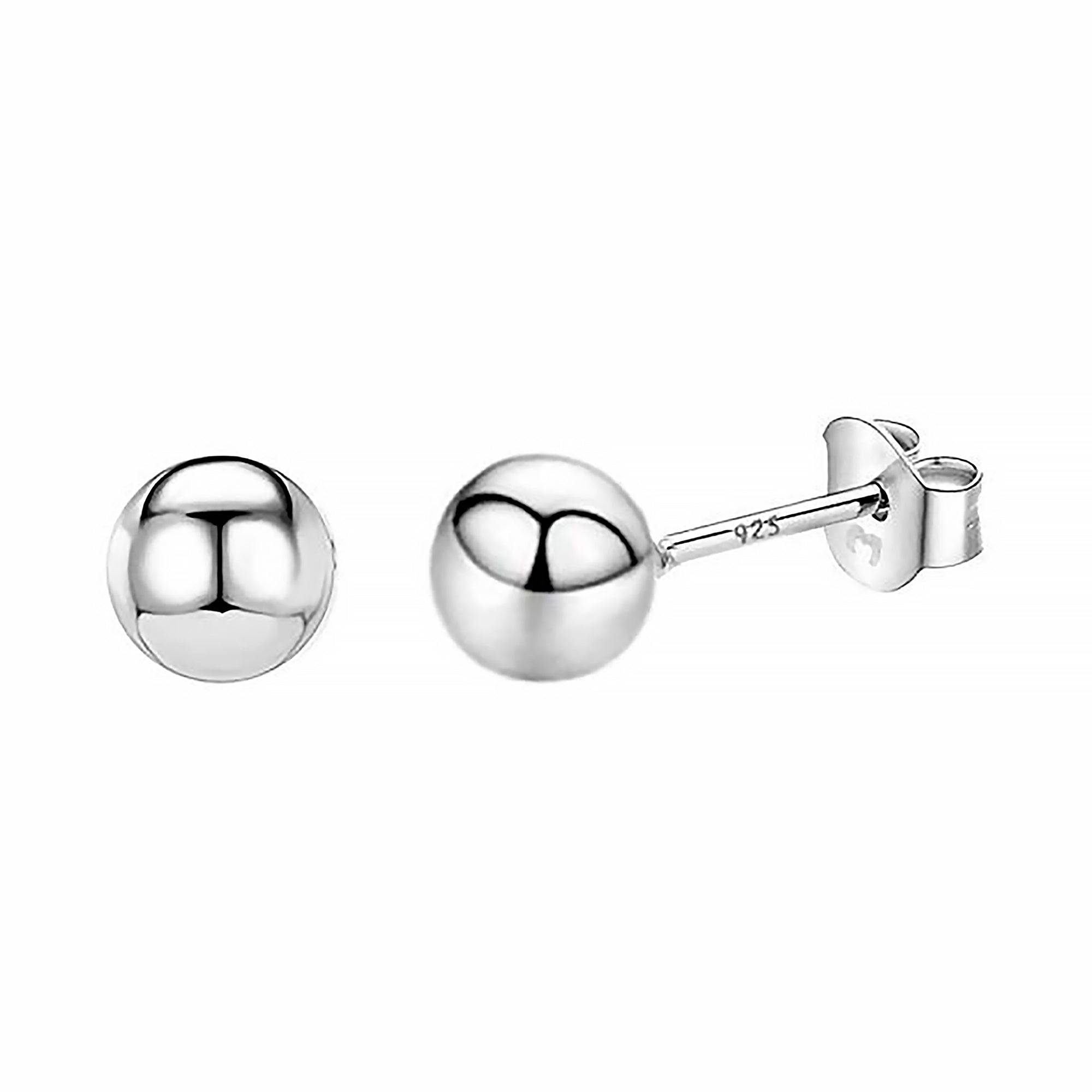 Lunara - Puces d'oreilles rondes minimalistes en argent