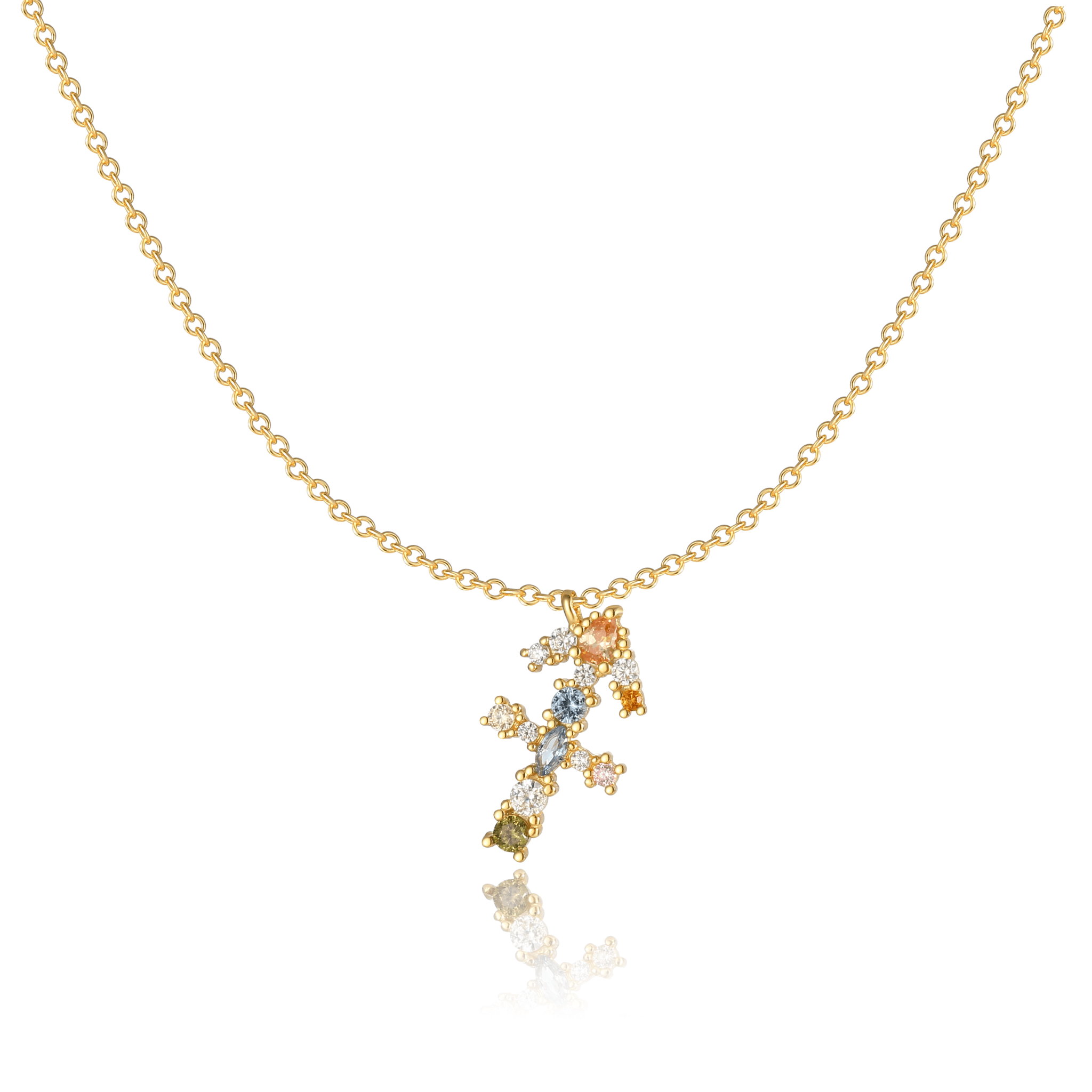 Celestia - Collier étoile céleste en argent élégant